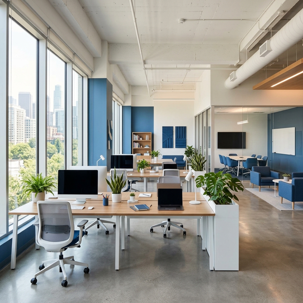 Sanjeev WeBuilds modern office workspace